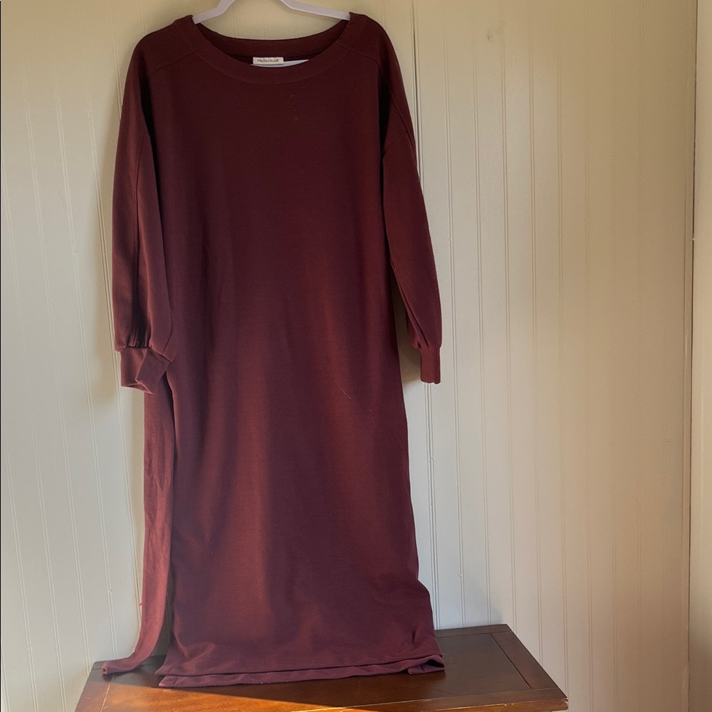 Prologue Deep Red Knit sweater dress !